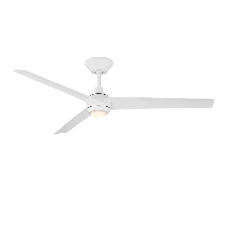 52″Ceiling Fan from the Pisces Collection in Matte White Finish by Modern Forms Fans