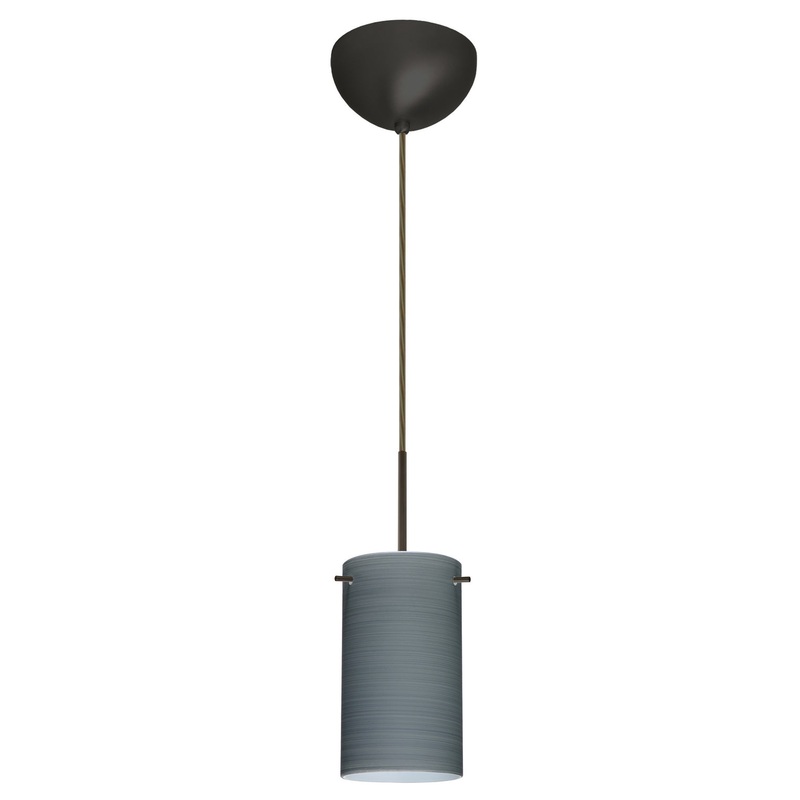 Besa 1BC-4404TN-HAL-BR Stilo One Light Pendant Bronze