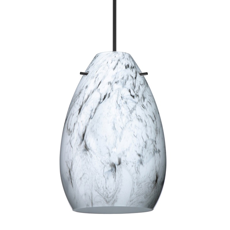 Besa 1XT-1713MG-LED-BK Besa Pera 6 Pendant LED Pendant Black