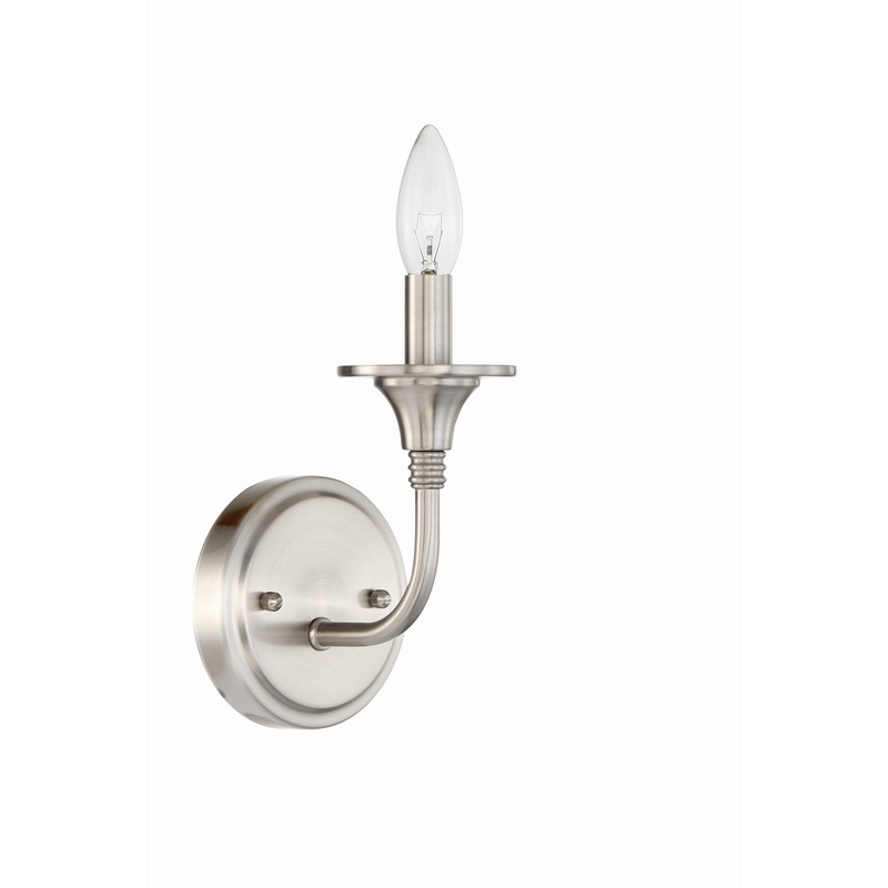 Craftmade 57061-BNK Jolenne One Light Wall Sconce Brushed Polished Nickel