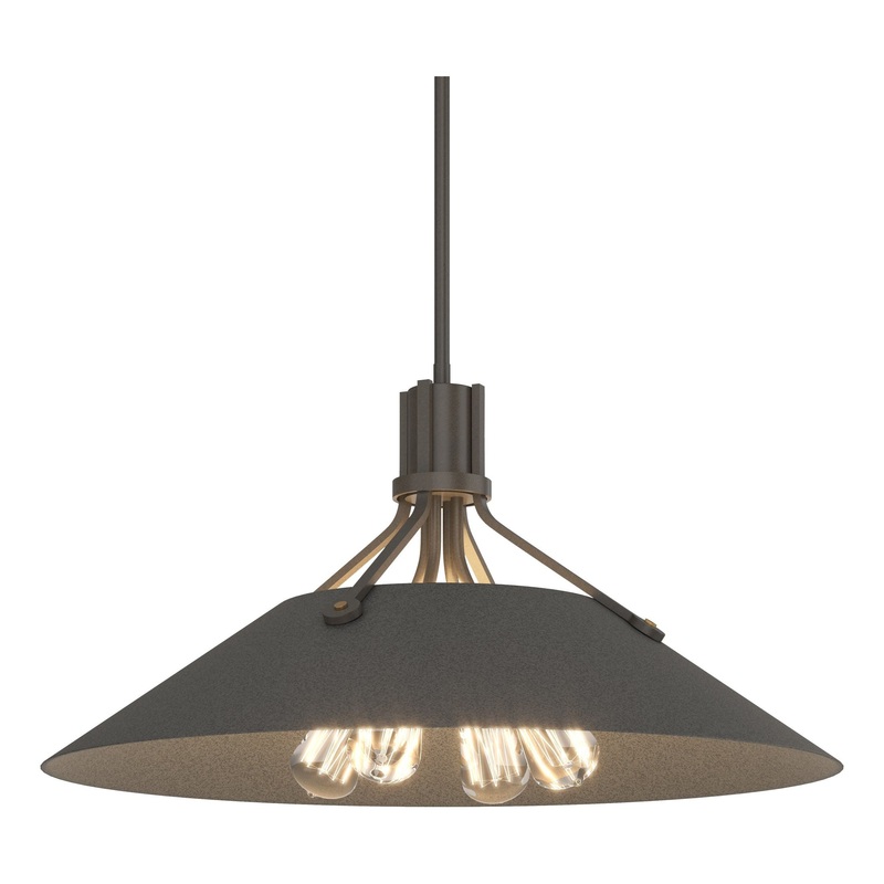 Henry Pendant Dark Smoke Natural Iron
