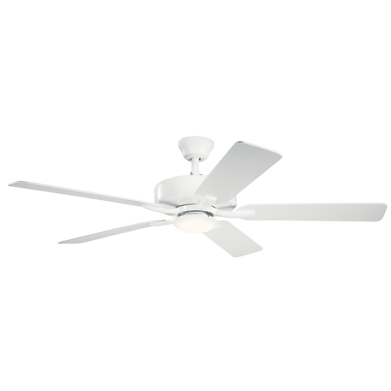 Kichler 330019MWH 52″ Ceiling Fan, Matte White