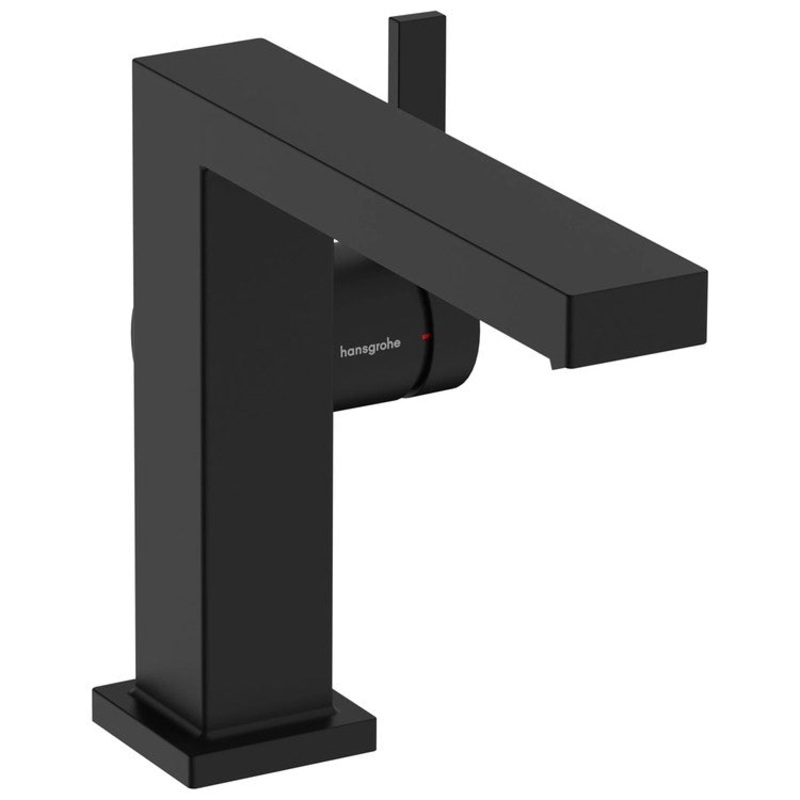 Lavatory Faucet Tecturis E Fine 110 1 Lever ADA WaterSense Matte Black 1.2 Gallons per Minute Less Drain 1 Hole AirPower EcoSmart ComfortZone