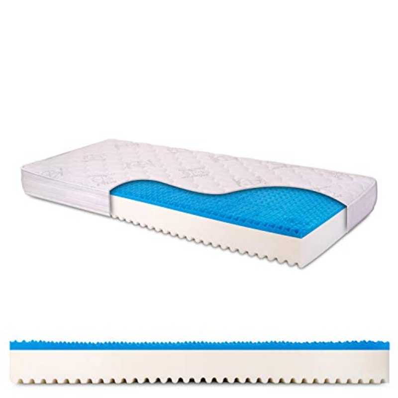 Materasso singolo memory gel breeze 2cm, alto 18cm con Bayscent Neutralizer, Antimuffa, Ortopedico, 100% Made in Italy – Dolce Sonno Light 80x190cm (singolo) – Presidio medico sanitario n.1392036/R