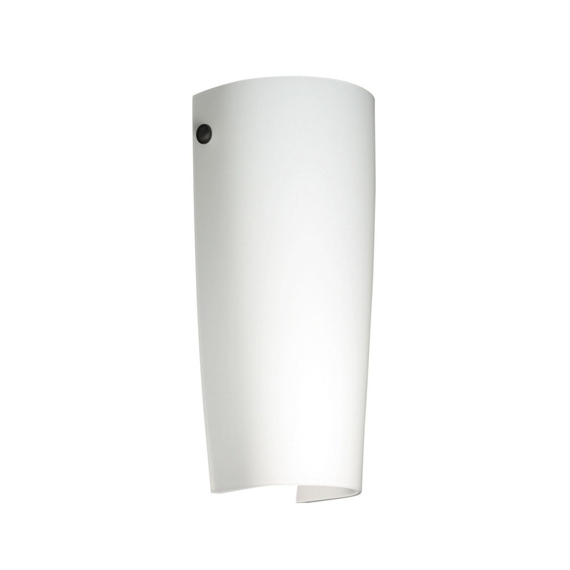 One Light Wall Sconce from the Tomas Collection in Black Finish by Besa