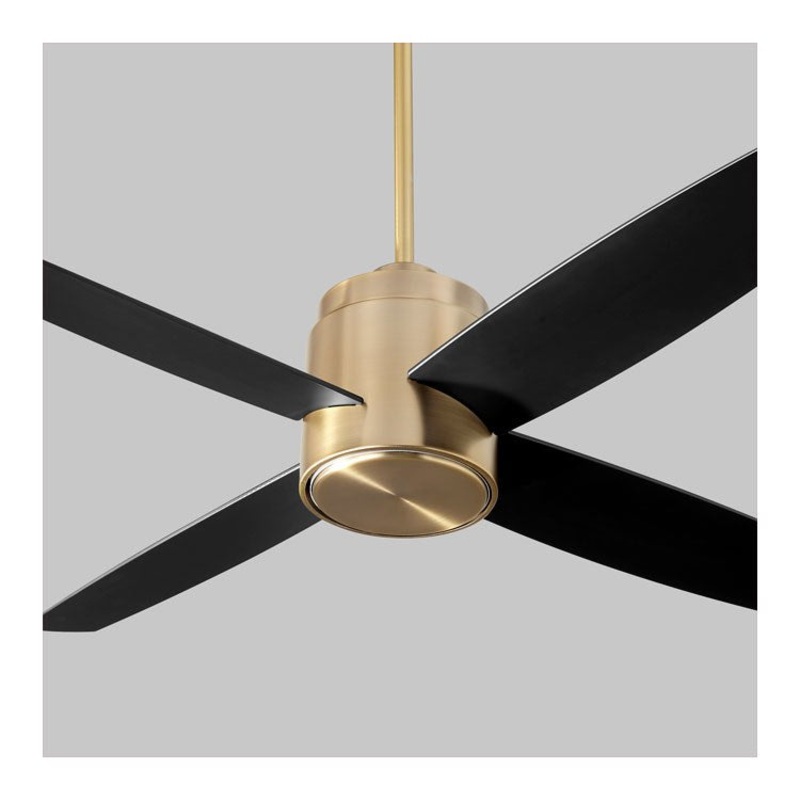 Oslo 52″ Four-Blade Ceiling Fan – Aged Brass