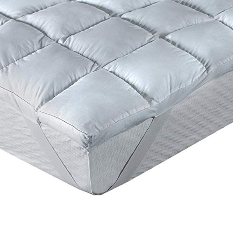 Pikolin Home – Topper in fibra Comfort Plus anti-allergico da 8 cm con protezione contro acari, batteri e muffe