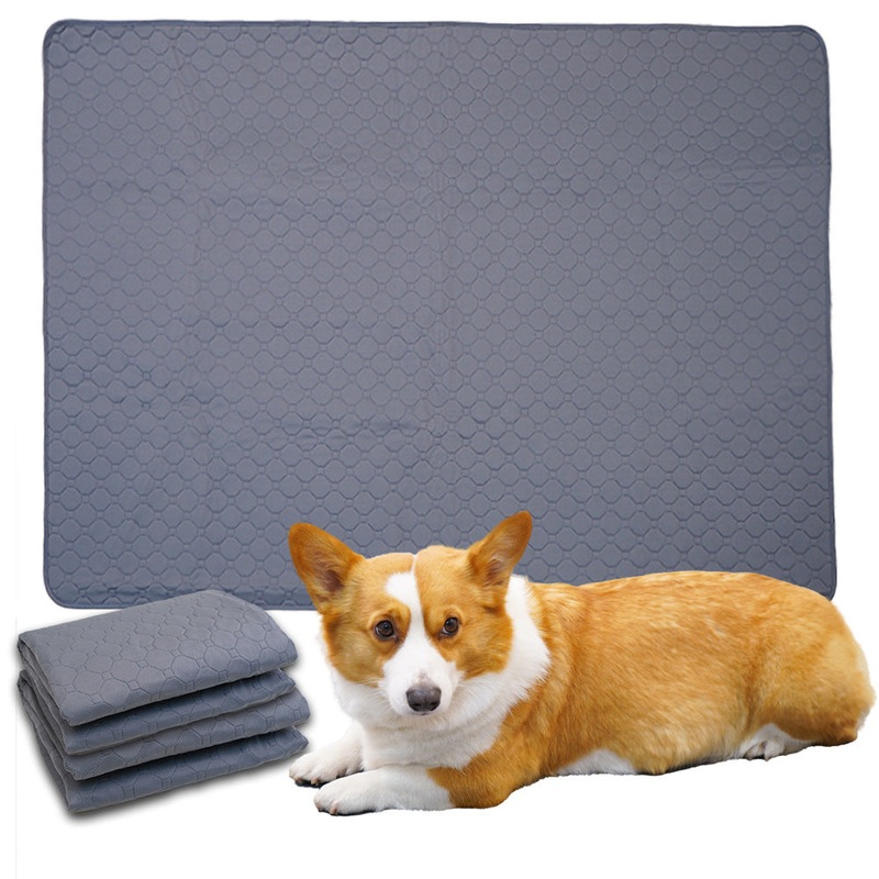 Reusable Pet Training Pads – 4-Layer Waterproof & Absorbent Mat Waterproof Non-Slip(Size : M-70cm50cm)