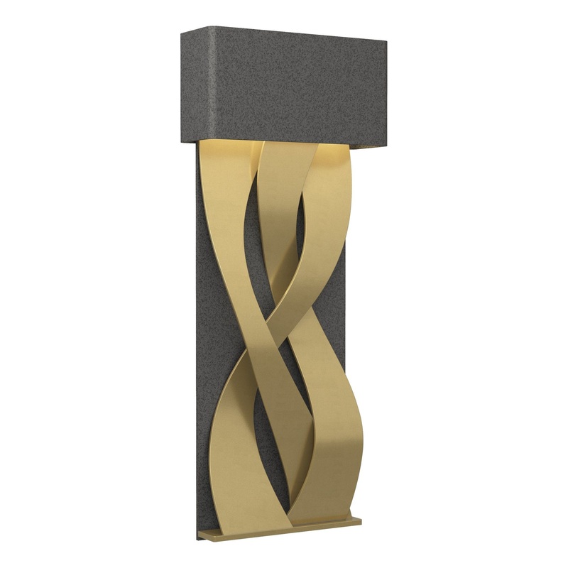 Tress Small LED Sconce Natural Iron Modern Brass
