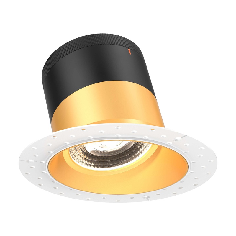 6″ Modular Downlight Gold (Trimless) 35 Degrees Sloped Ceiling