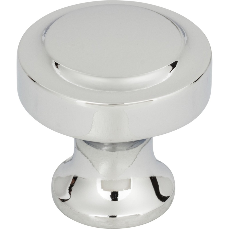 Atlas Homewares Bradbury Knob 1 1/4 Inch Polished Chrome