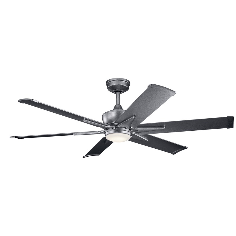 Kichler 300300WSP 60″ Ceiling Fan, Weathered Steel Powder Coat
