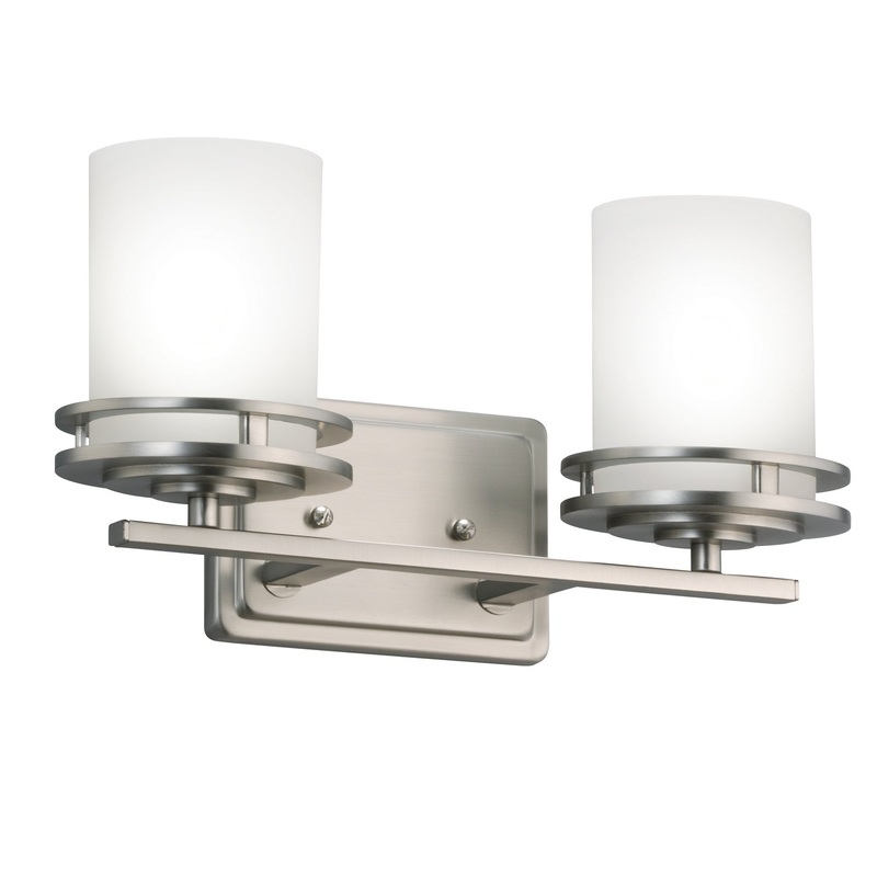 Kichler 5077NI Two Light Bath, Brushed Nickel