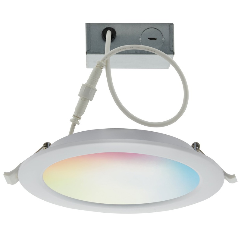 LED Downlight in White Finish by Satco