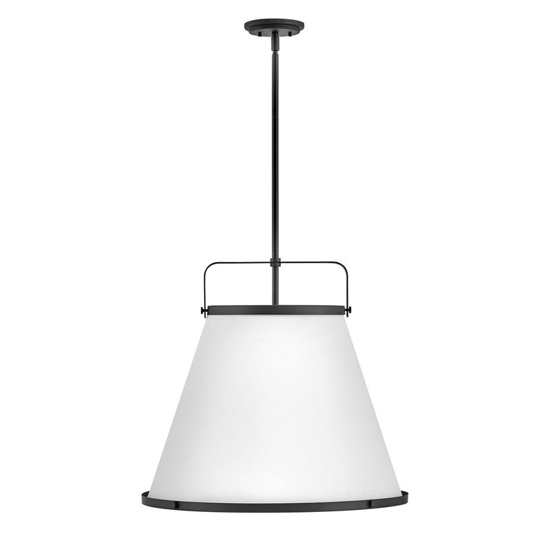 LED Pendant from the Lexi Collection in Black Finish by Hinkley