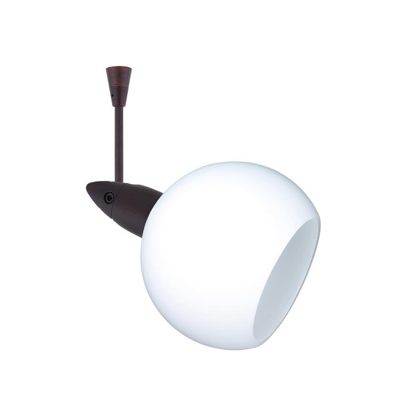 One Light Spotlight from the Palla Collection in Bronze Finish by Besa