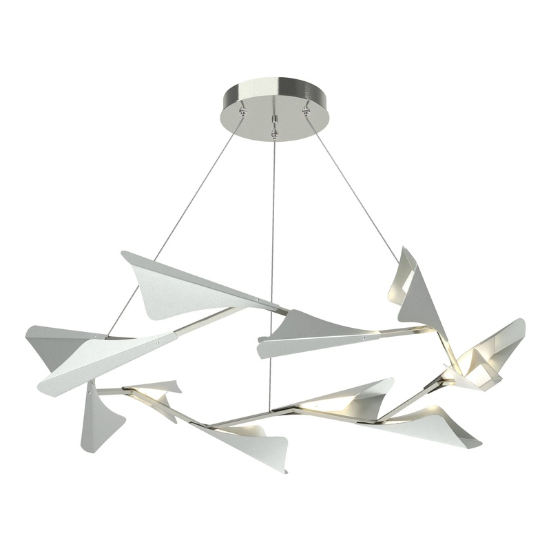 Plume 12-Light LED Pendant Sterling Vintage Platinum