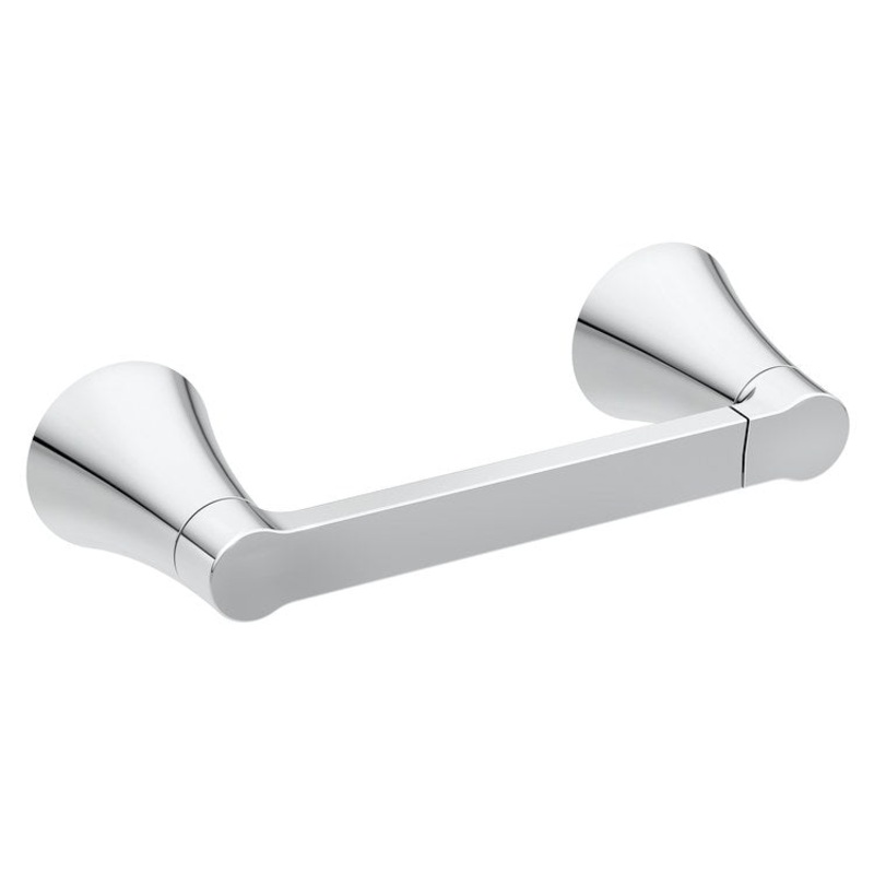 Toilet Paper Holder JASE Chrome Zinc 6-1/2 Inch 3-1/8 Inch Wall
