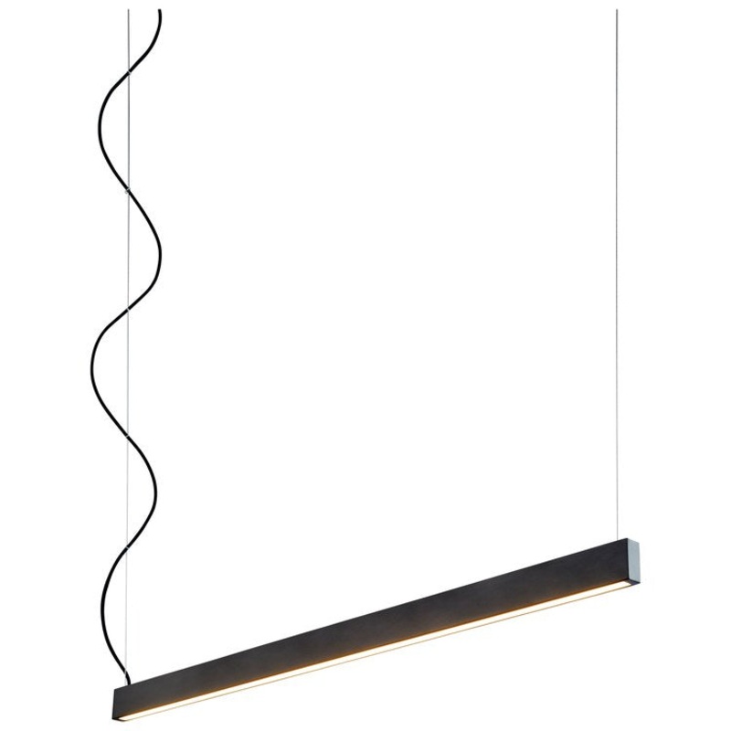 Zepp Two-Light 50″ LED Linear Pendant – Black
