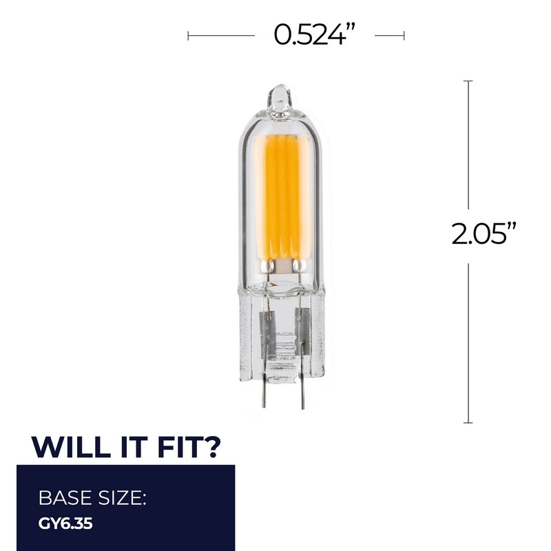1.80Watt T5 Clear, 140  Lumens, GY6.35 base, 12 Volt Light Bulb by Bulbrite