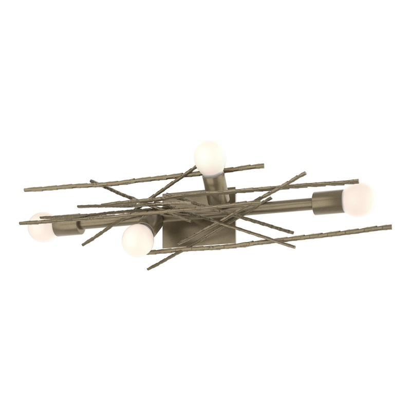 Brindille 4-Light Large Sconce/Semi-Flush Soft Gold