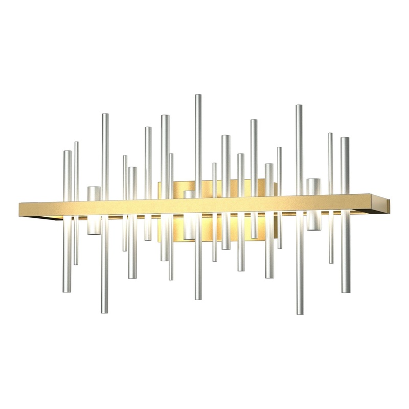 Cityscape LED Sconce Modern Brass Vintage Platinum