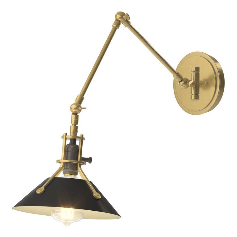 Henry Sconce Modern Brass Black