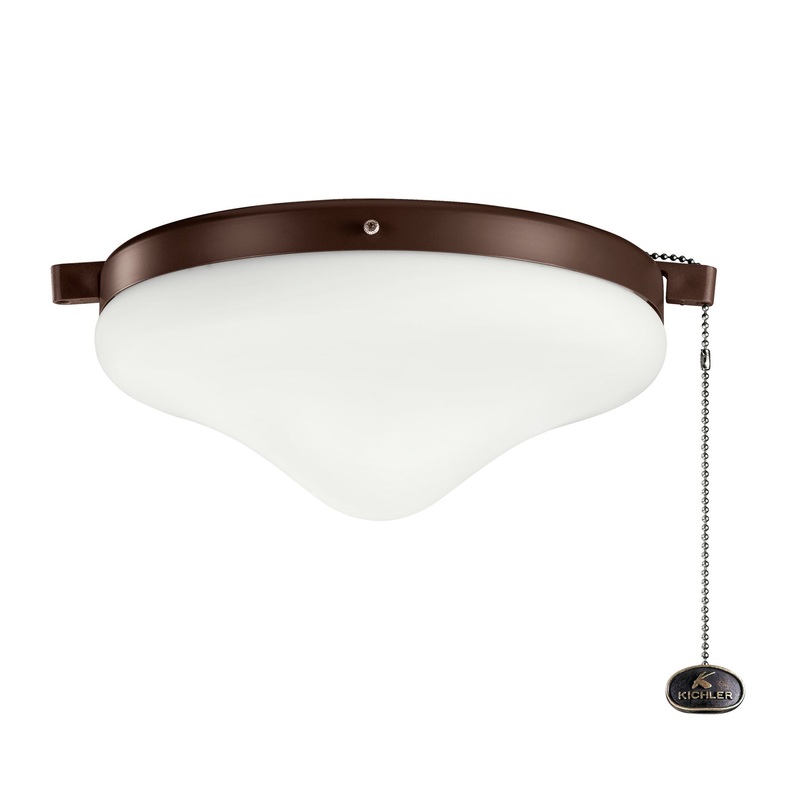 Kichler 380010CMO LED Fan Light Kit, Coffee Mocha