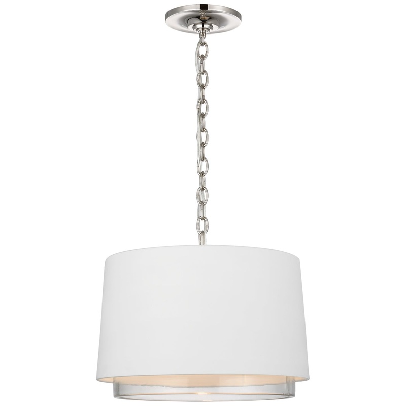 LED Pendant from the Sydney Collection in Polished Nickel Finish by Visual Comfort Signature
