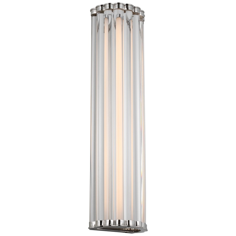 LED Wall Sconce from the Kean Collection in Polished Nickel Finish by Visual Comfort Signature