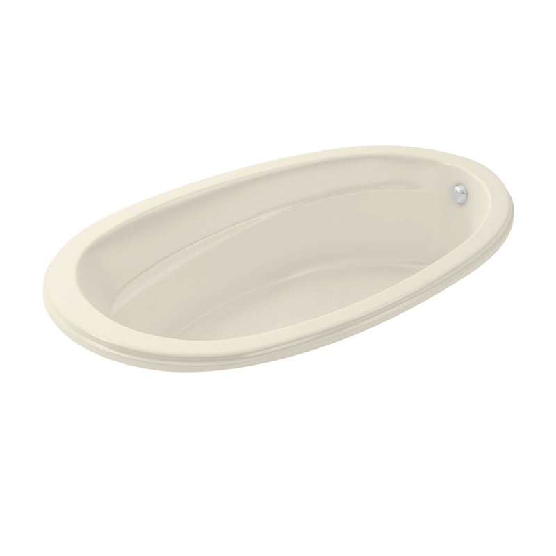 MAAX 106169-003-004 Talma 7242 Acrylic Drop-in End Drain Whirlpool Bathtub in Bone
