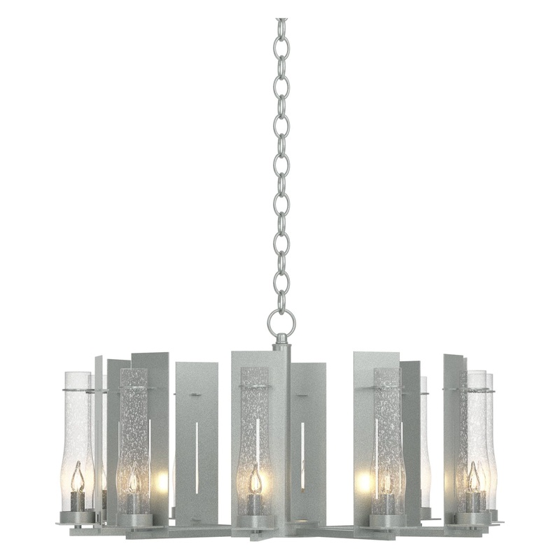 New Town 10-Arm Chandelier Vintage Platinum