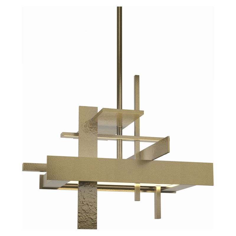 Planar Small LED Pendant Modern Brass
