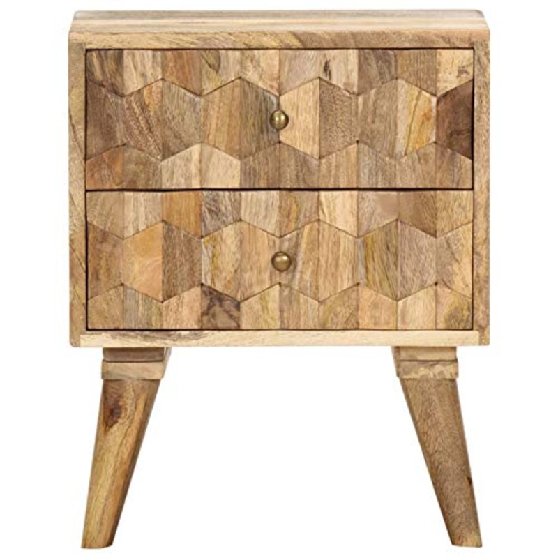 Tidyard Comodino,comodini Moderni Design,Comodini Camera, Comodini 40x30x50 cm in Legno Massello di Mango