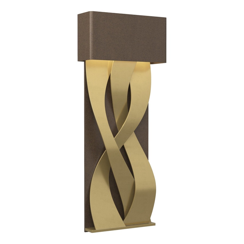 Tress Small LED Sconce Bronze Modern Brass
