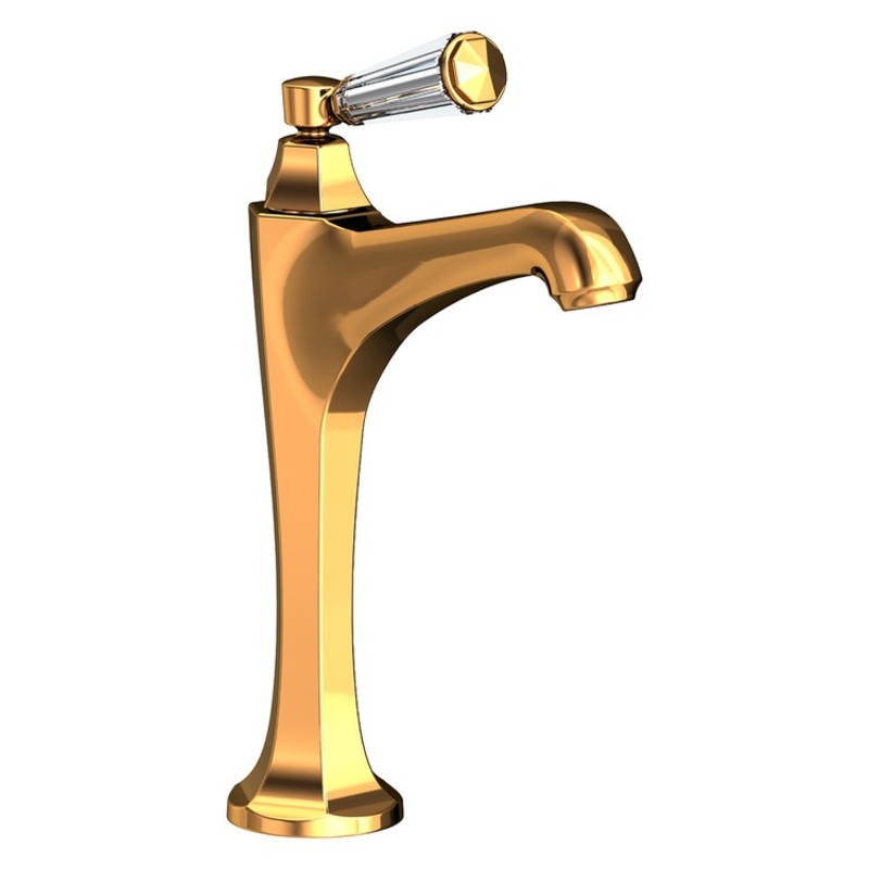 Vessel Faucet Metropole 1 Lever ADA Polished Gold PVD 1.2 Gallons per Minute Faucet Height 11-1/2 Inch