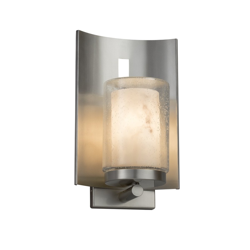 Wall Sconce from the LumenAria Collection in Brushed Nickel Finish by Justice Designs