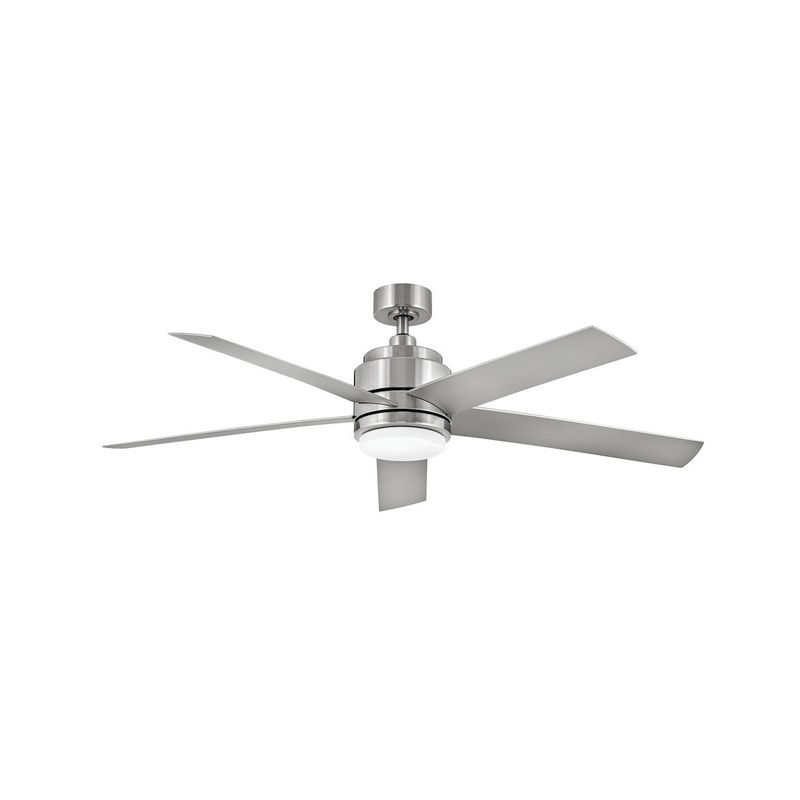 54″ Ceiling Fan from the Tier Collection in Brushed Nickel Finish by Hinkley