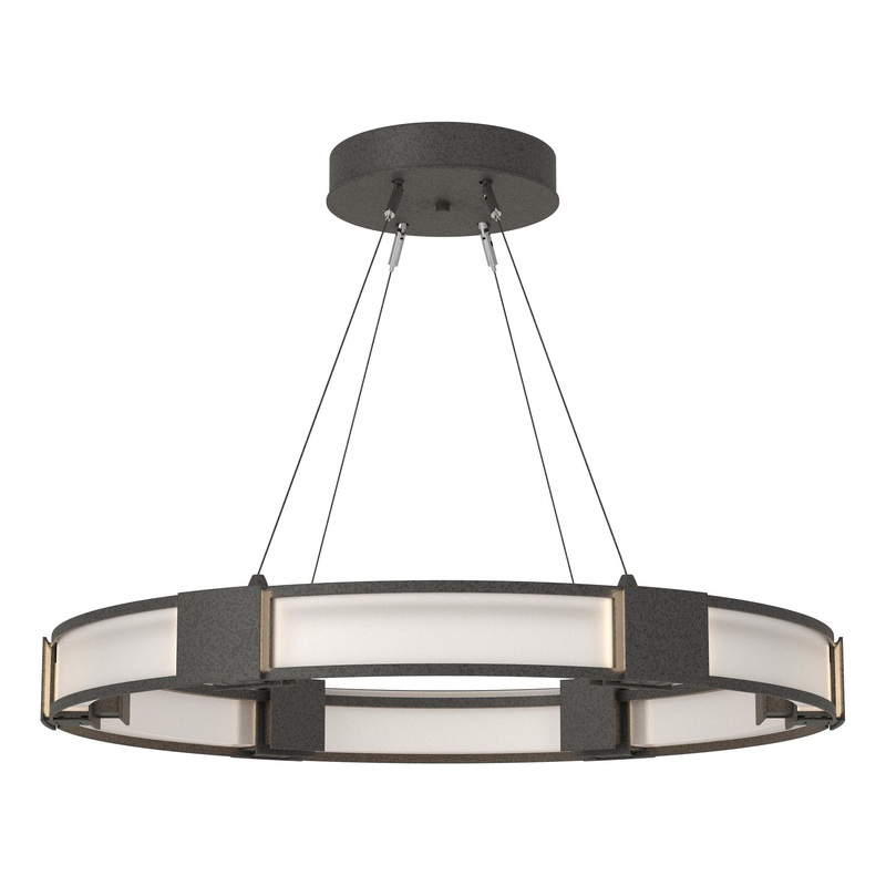 Aura Glass Pendant Natural Iron Frosted Glass (FD)