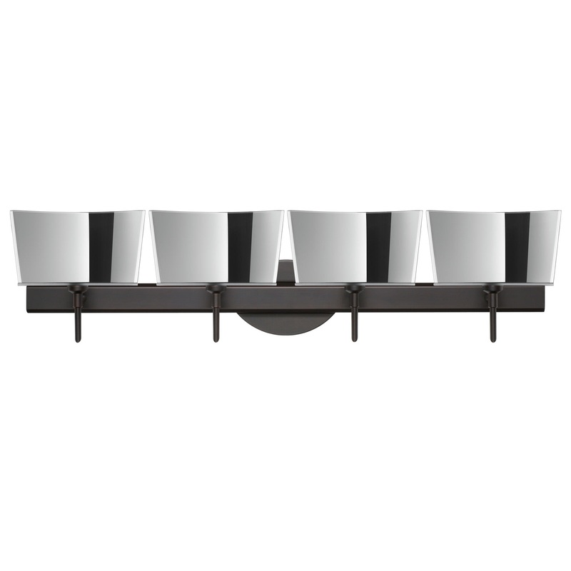 Besa 4SW-6773MR-BR Groove Four Light Wall Sconce Bronze (Discontinued)
