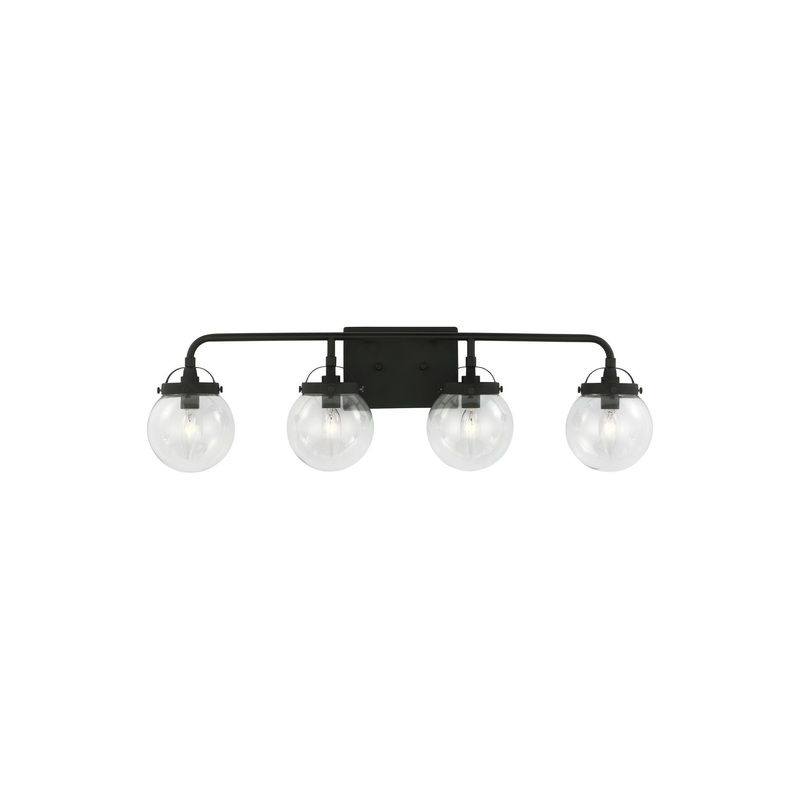 Bryce Four Light Wall / Bath Midnight Black