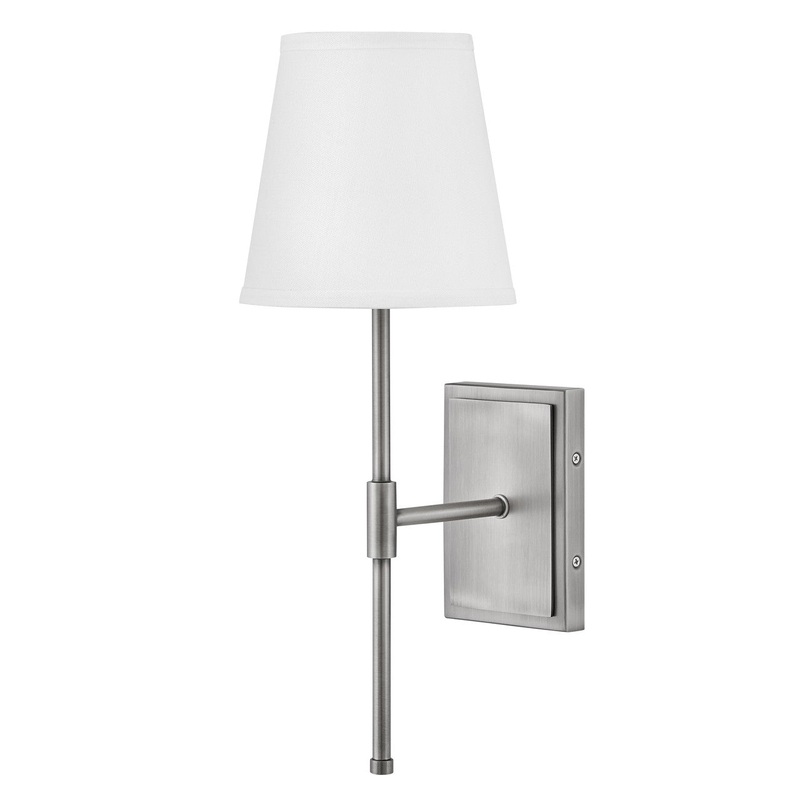LED Wall Sconce from the Beale Collection in Antique Nickel Finish by Lark