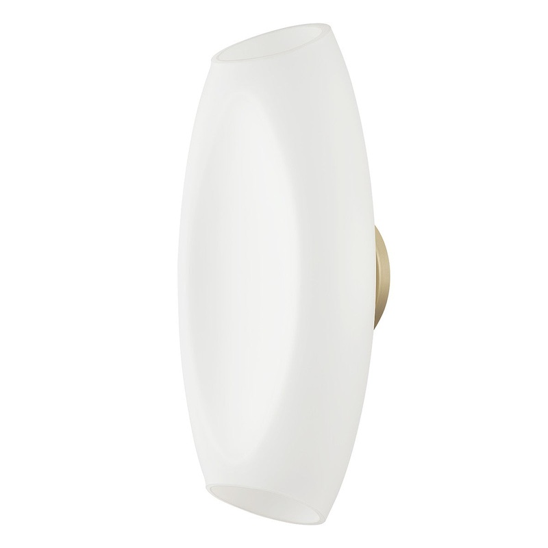 LED Wall Sconce from the Vista Collection in Patina Brass Finish by Troy Lighting