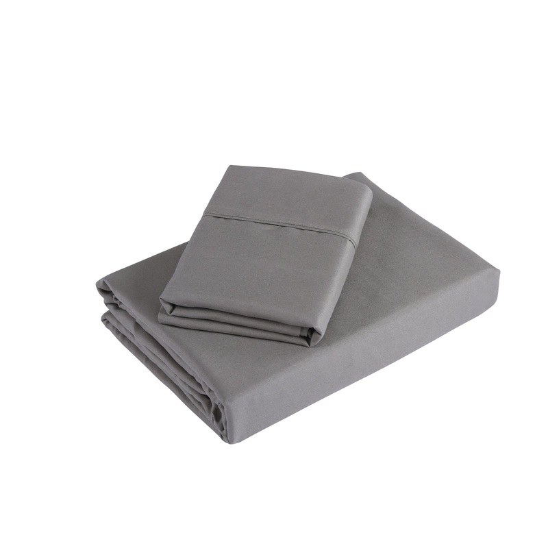 Royal Comfort 1200 Thread Count Sheet Set 4 Piece Ultra Soft Satin Weave Finish – Double – Charcoal