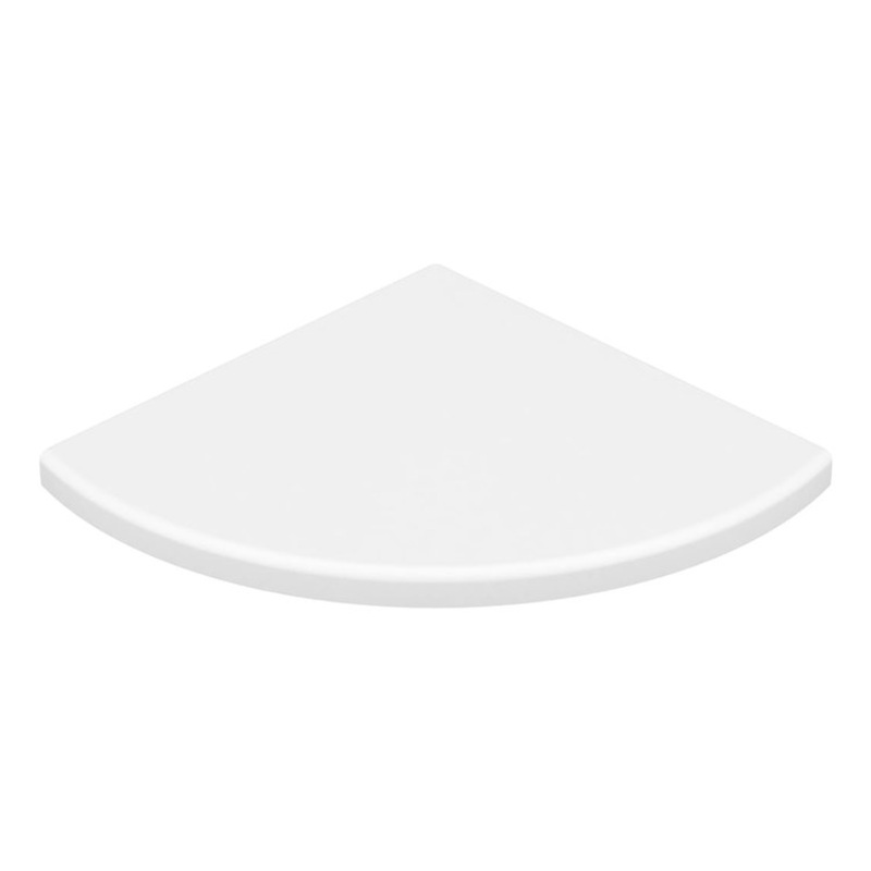 Shower Basket Aerie ES-8 Corner Shelf White 8.5 x 8 Inch SMC Wall Mount