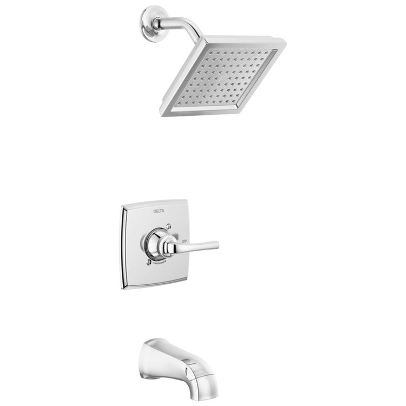 Tub and Shower Trim Monitor Geist 14 Series 1 Lever Chrome WaterSense ADA 1.75 Gallons per Minute