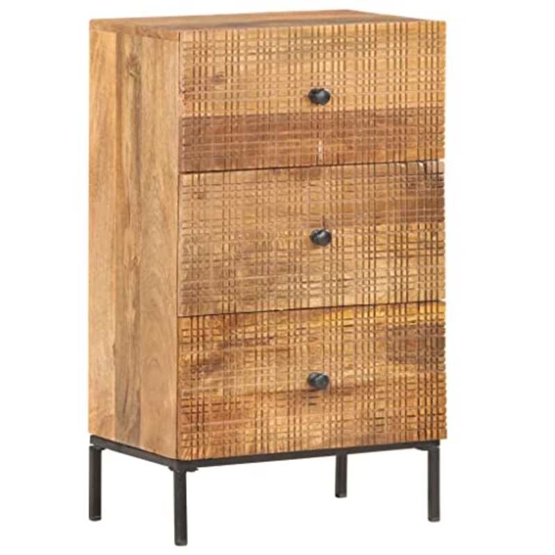 vidaXL Credenza 45x30x75 cm in Legno Massello di Mango