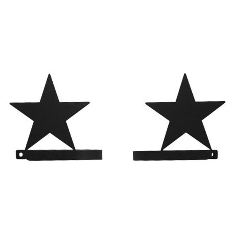 Village Wrought Iron CUR-TB-45 Star Curtain Tie Backs (pair)