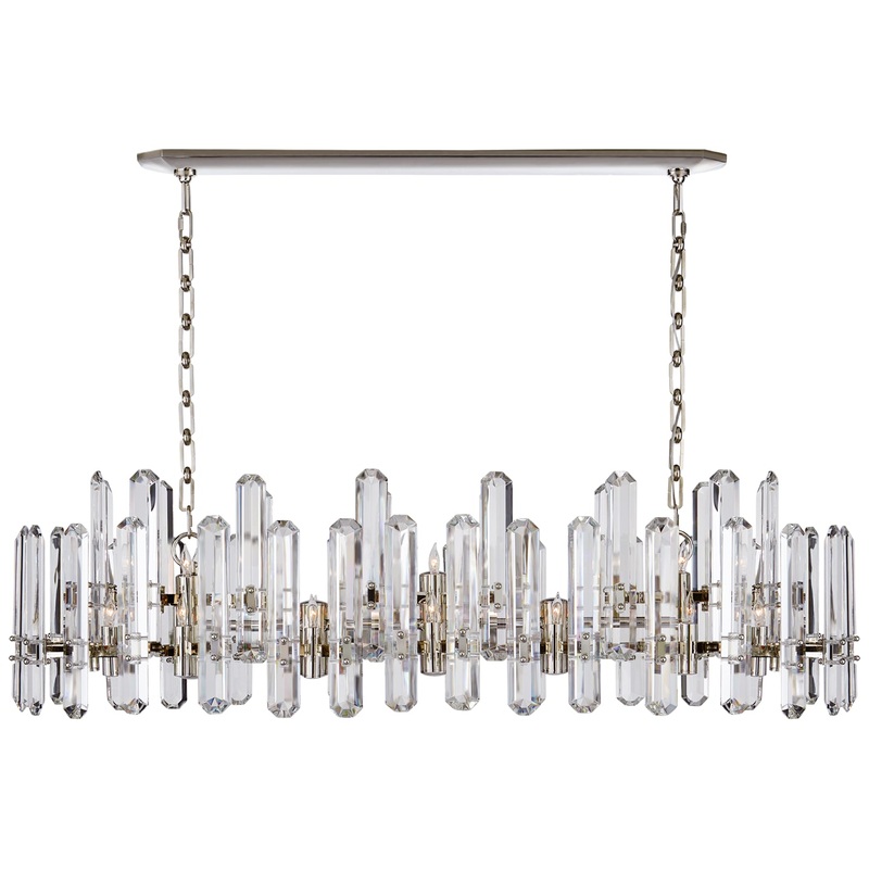 24 Light Chandelier from the Bonnington Collection in Polished Nickel Finish by Visual Comfort Signature
