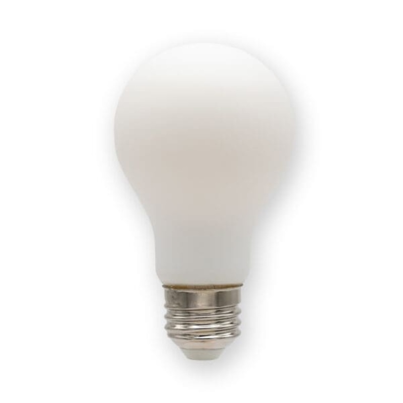 5.0W/A19 Shape, E26 Base Dimmable Retrofit Filament Bulb W/ Porcelain White Lens, Input Voltage 120V Ac. 5.0W/500 Lumens, Cri>90, Cct 2700K LED Miniature Lamp by Emery Allen